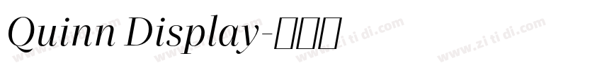 Quinn Display字体转换